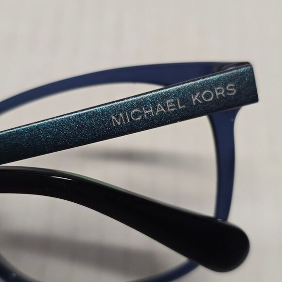 Michael Kors Eyeglasses Frames MK4035 Ambrosine 3199 Blue Cat Eye 53-15-135 main image 5